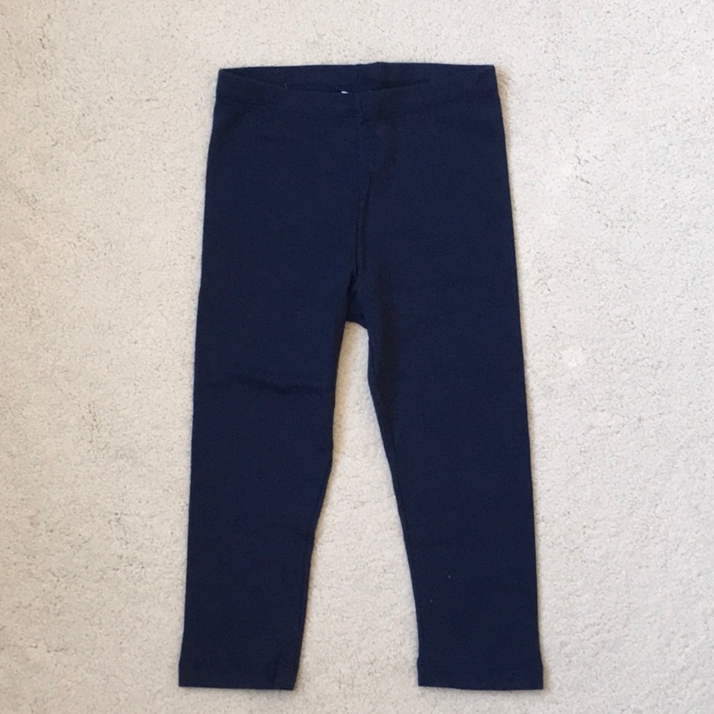 Girls City Threads Navy Capri Leggings NWOT 5